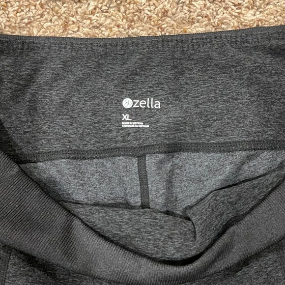 Zella Women's Stretchy Knit Jogger Pant, Heather Black/Gray, Size XL - Picture 4 of 6